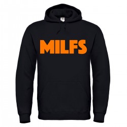 Milfs Empire Hooded Sweatshirt (orange-schwarz)