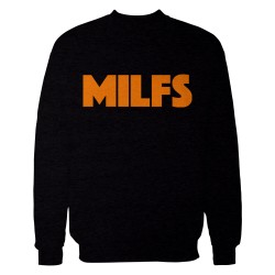 Milfs Empire CREWNECK SWEATSHIRT (orange-schwarz)
