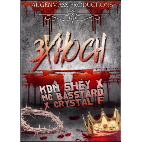 KDM Shey, Crystal F & Basstard - 3mal hoch MUSIKVIDEO DVD-R