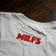 Milfs Empire Shirt BLACK ON WHITE (inkl. Nackendruck)