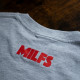 Milfs Empire Shirt BLACK ON GREY (inkl. Nackendruck)