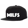 Milfs Snapback Cap (WHITE)