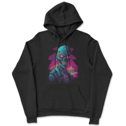 Milfs Synthwave Zombie Hooded Sweatshirt