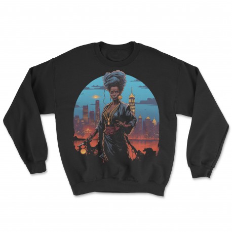Milfs Synthwave Frankenstein Crewneck
