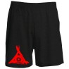 AUGENMASS SHORTS (rot/schwarz)