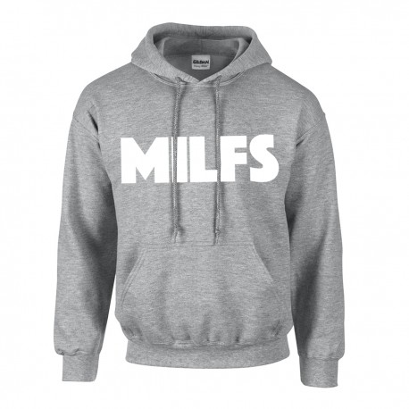 Milfs Empire Hooded Sweatshirt (grau-weiß)